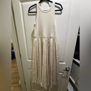 GAP Elegant Cream Sleeveless Dress